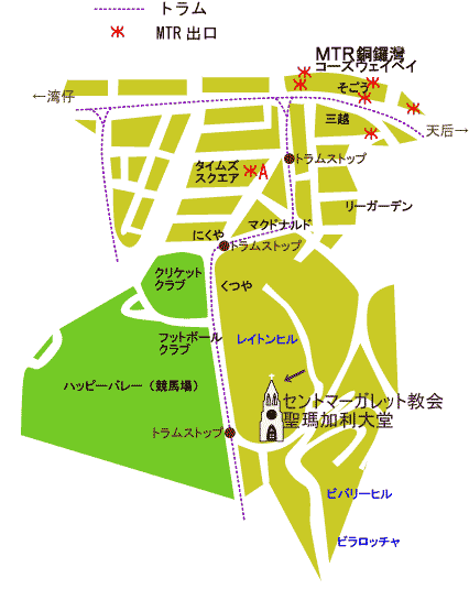 聖マーガレット教会　地図